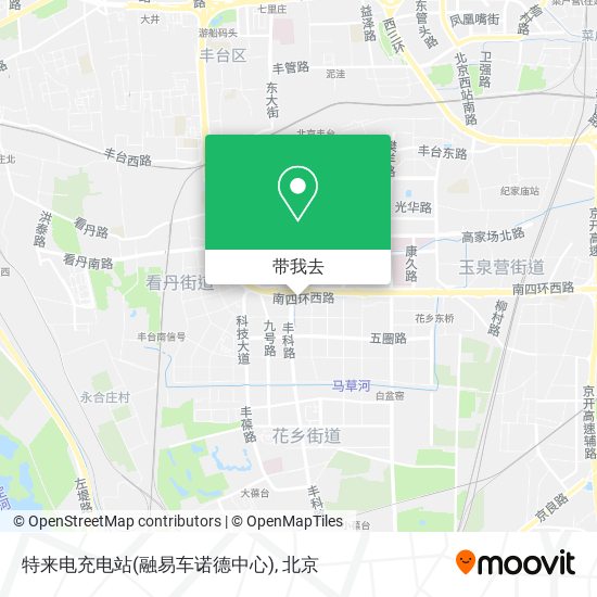 特来电充电站(融易车诺德中心)地图