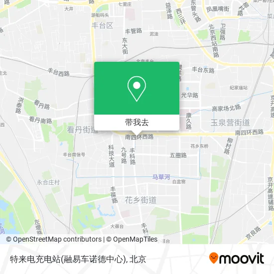 特来电充电站(融易车诺德中心)地图