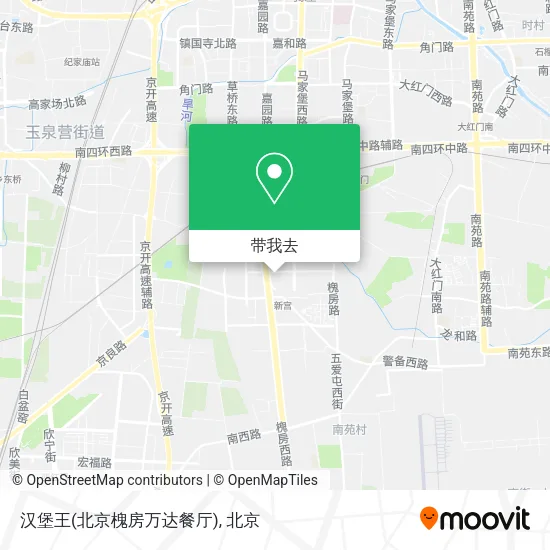 汉堡王(北京槐房万达餐厅)地图