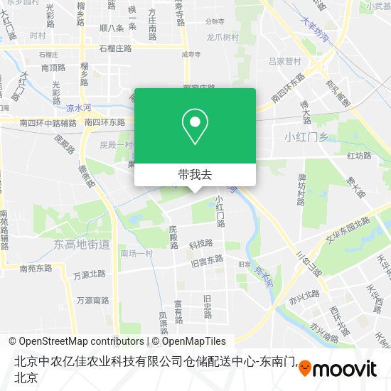 北京中农亿佳农业科技有限公司仓储配送中心-东南门地图