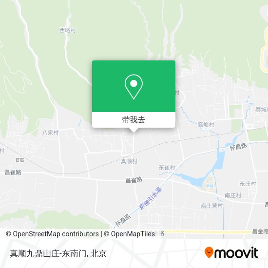 真顺九鼎山庄-东南门地图