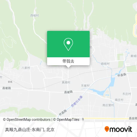 真顺九鼎山庄-东南门地图
