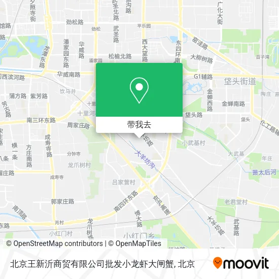 北京王新沂商贸有限公司批发小龙虾大闸蟹地图