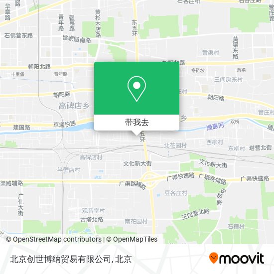 北京创世博纳贸易有限公司地图
