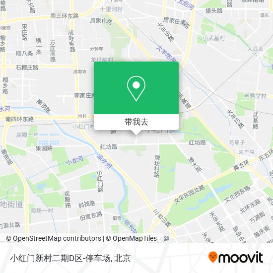 小红门新村二期D区-停车场地图