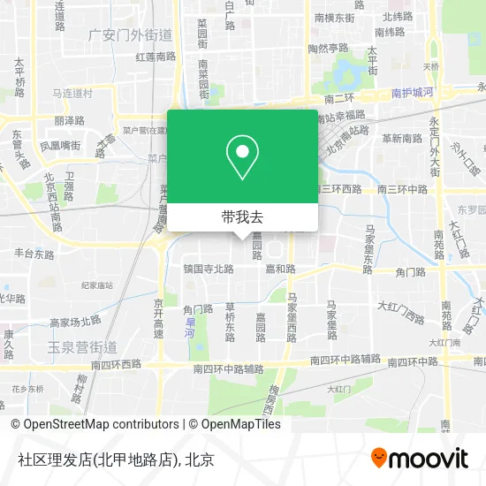 社区理发店(北甲地路店)地图