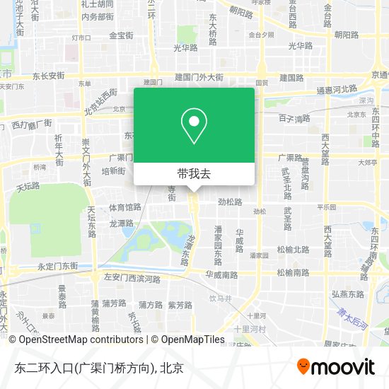 东二环入口(广渠门桥方向)地图