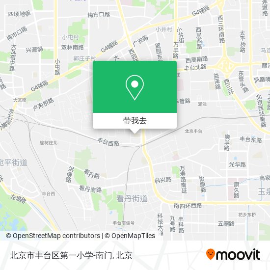 北京市丰台区第一小学-南门地图