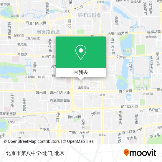 北京市第八中学-北门地图