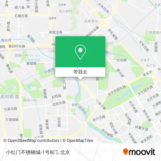 小红门不锈钢城-1号B门地图