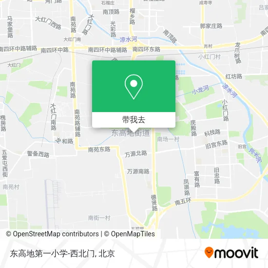 东高地第一小学-西北门地图