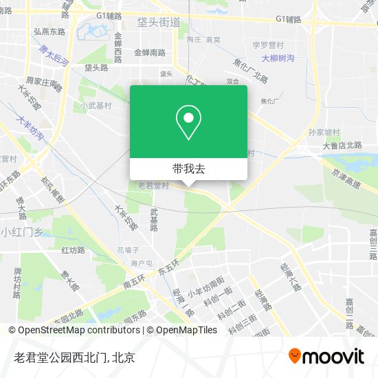 老君堂公园西北门地图