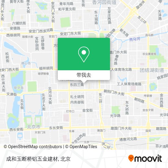 成和玉断桥铝五金建材地图