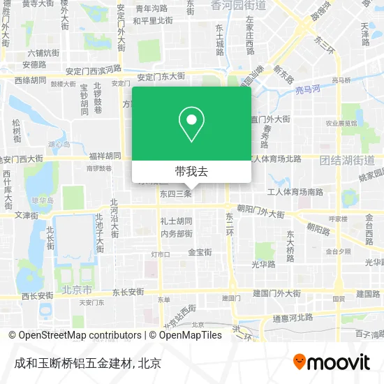 成和玉断桥铝五金建材地图