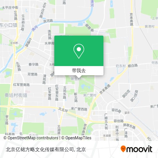 北京亿铭方略文化传媒有限公司地图