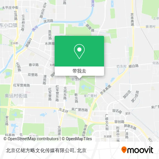 北京亿铭方略文化传媒有限公司地图