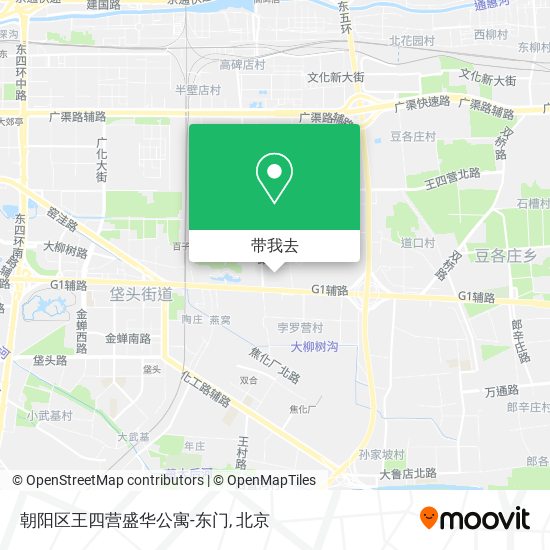 朝阳区王四营盛华公寓-东门地图