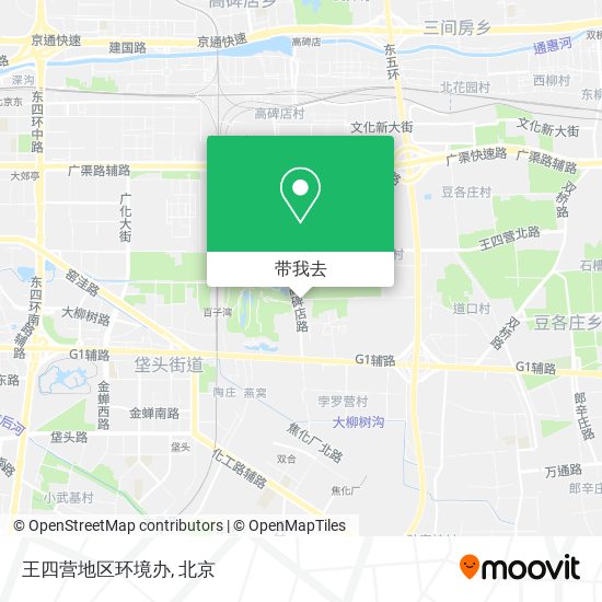 王四营地区环境办地图