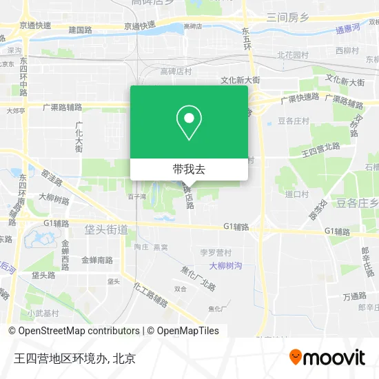 王四营地区环境办地图