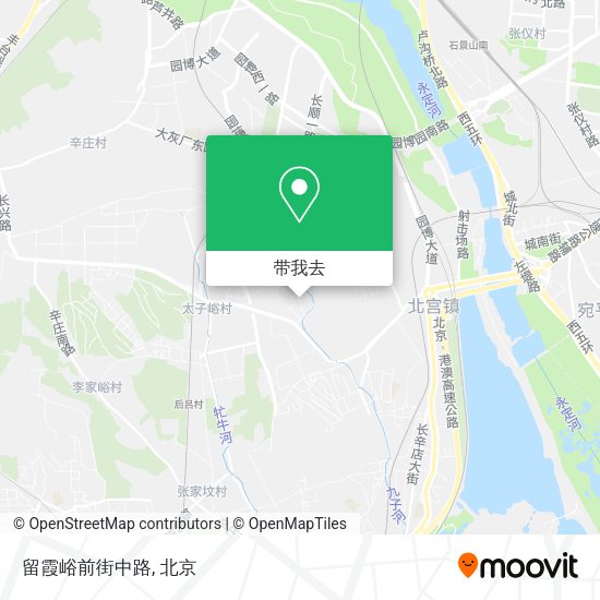 留霞峪前街中路地图