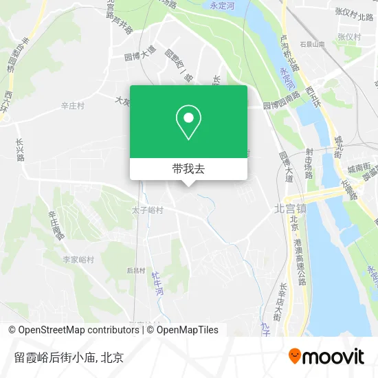 留霞峪后街小庙地图