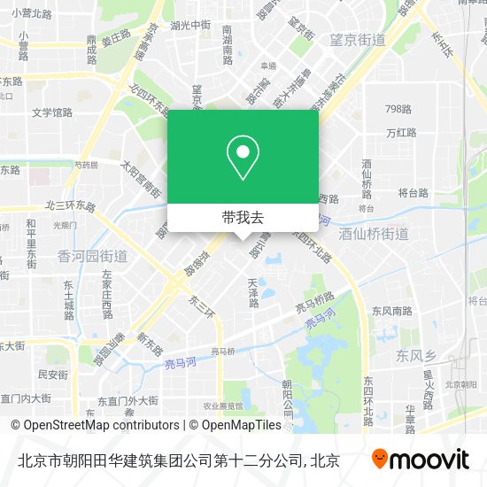 北京市朝阳田华建筑集团公司第十二分公司地图
