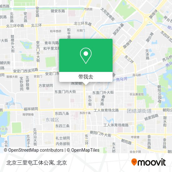 北京三里屯工体公寓地图