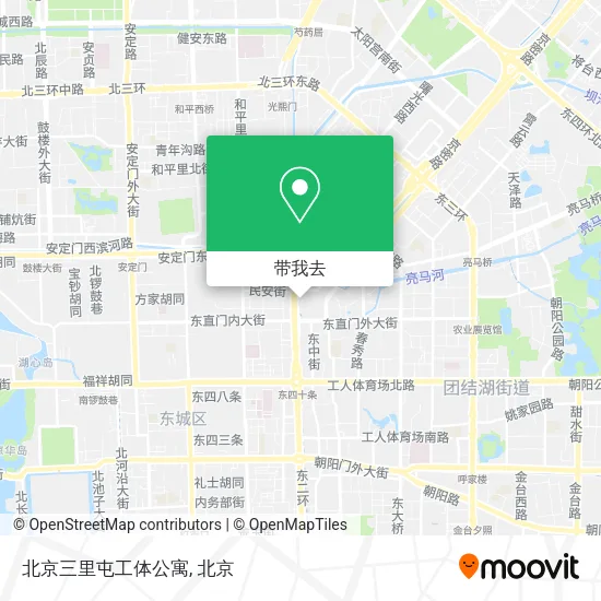 北京三里屯工体公寓地图