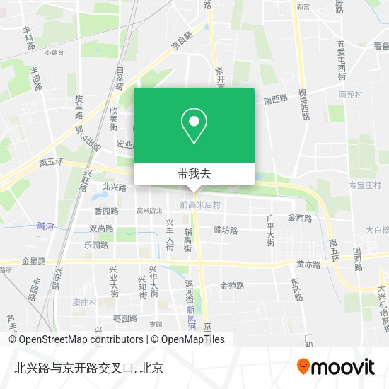 北兴路与京开路交叉口地图