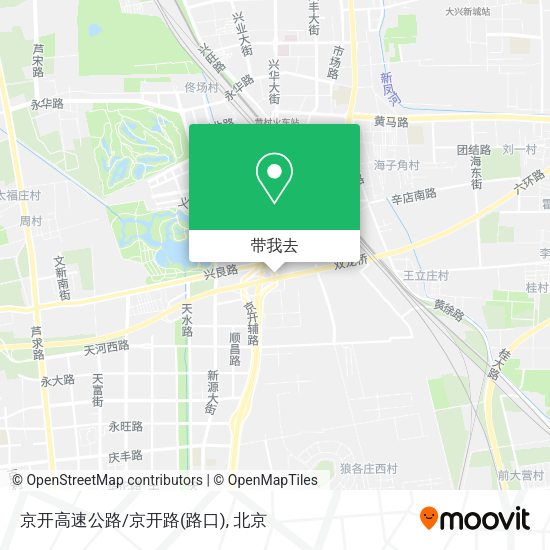 京开高速公路/京开路(路口)地图
