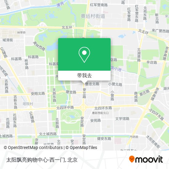 太阳飘亮购物中心-西一门地图