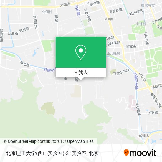 北京理工大学(西山实验区)-21实验室地图