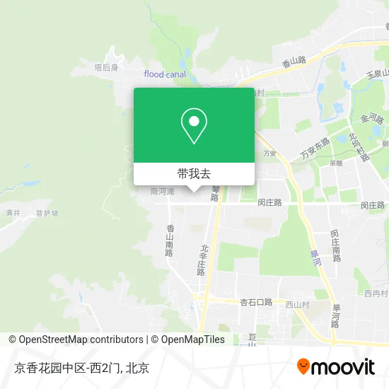 京香花园中区-西2门地图