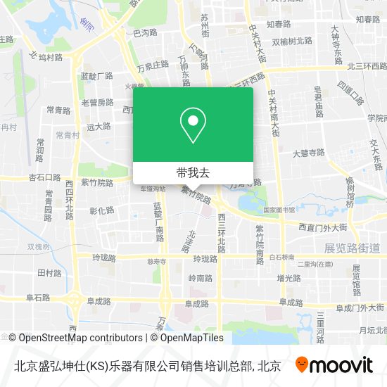 北京盛弘坤仕(KS)乐器有限公司销售培训总部地图