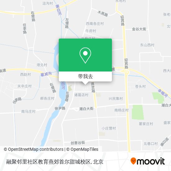 融聚邻里社区教育燕郊首尔甜城校区地图
