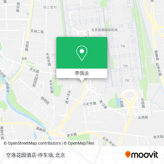 空港花园酒店-停车场地图