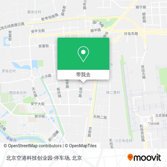 北京空港科技创业园-停车场地图
