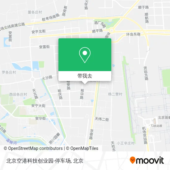 北京空港科技创业园-停车场地图