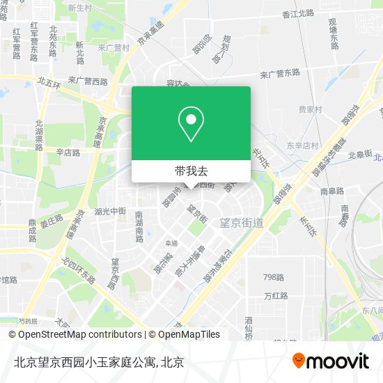 北京望京西园小玉家庭公寓地图