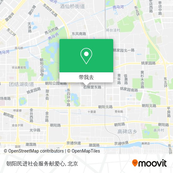 朝阳民进社会服务献爱心地图