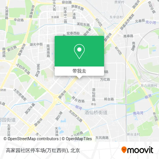 高家园社区停车场(万红西街)地图