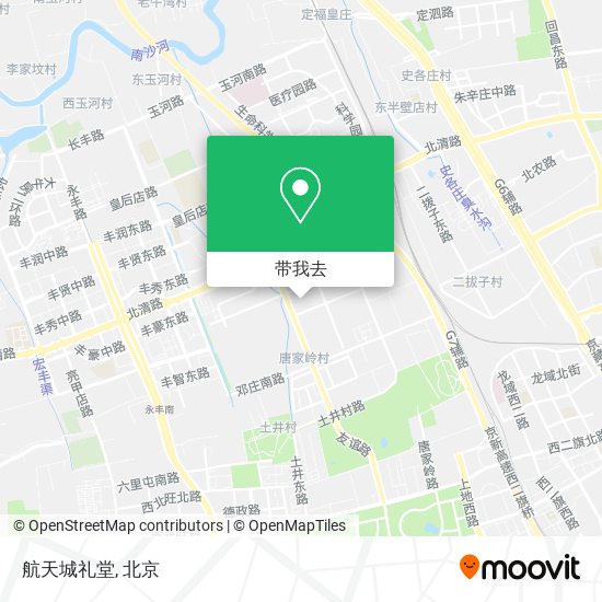 航天城礼堂地图