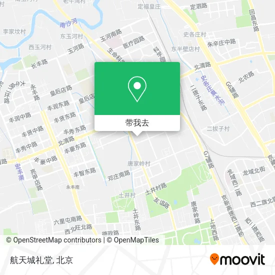 航天城礼堂地图