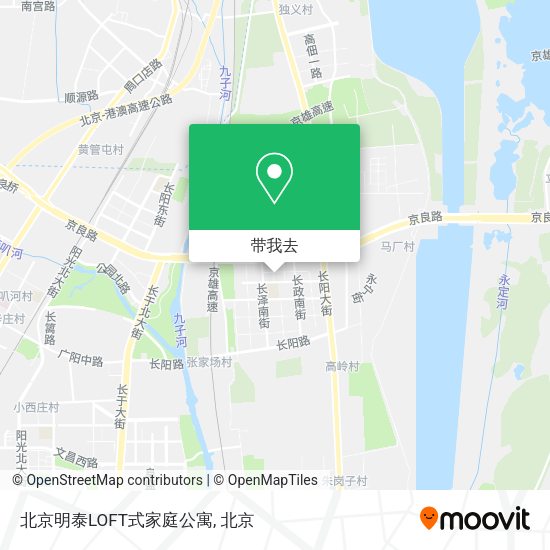 北京明泰LOFT式家庭公寓地图