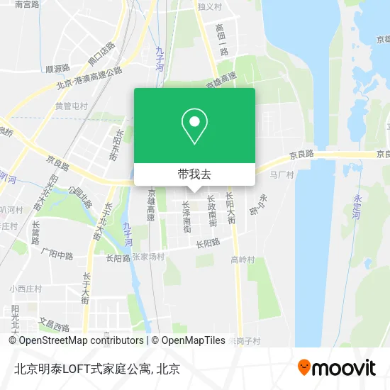 北京明泰LOFT式家庭公寓地图