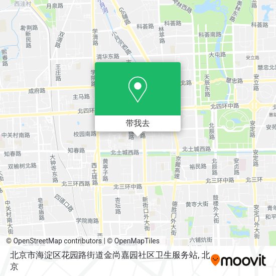 北京市海淀区花园路街道金尚嘉园社区卫生服务站地图