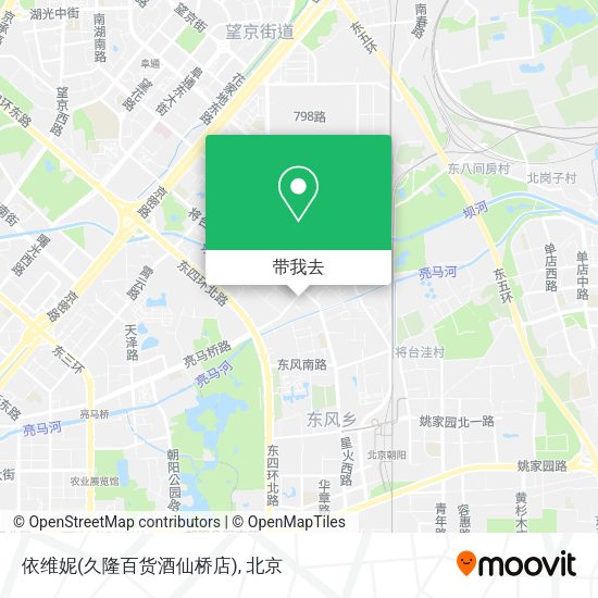 依维妮(久隆百货酒仙桥店)地图
