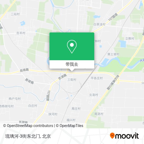 琉璃河-3街东北门地图
