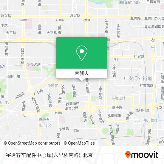 宇通客车配件中心库(六里桥南路)地图