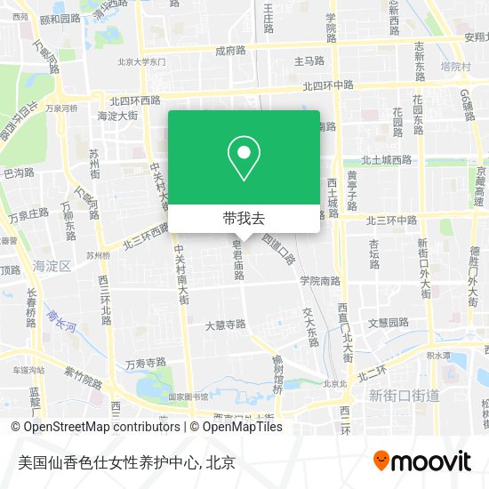 美国仙香色仕女性养护中心地图